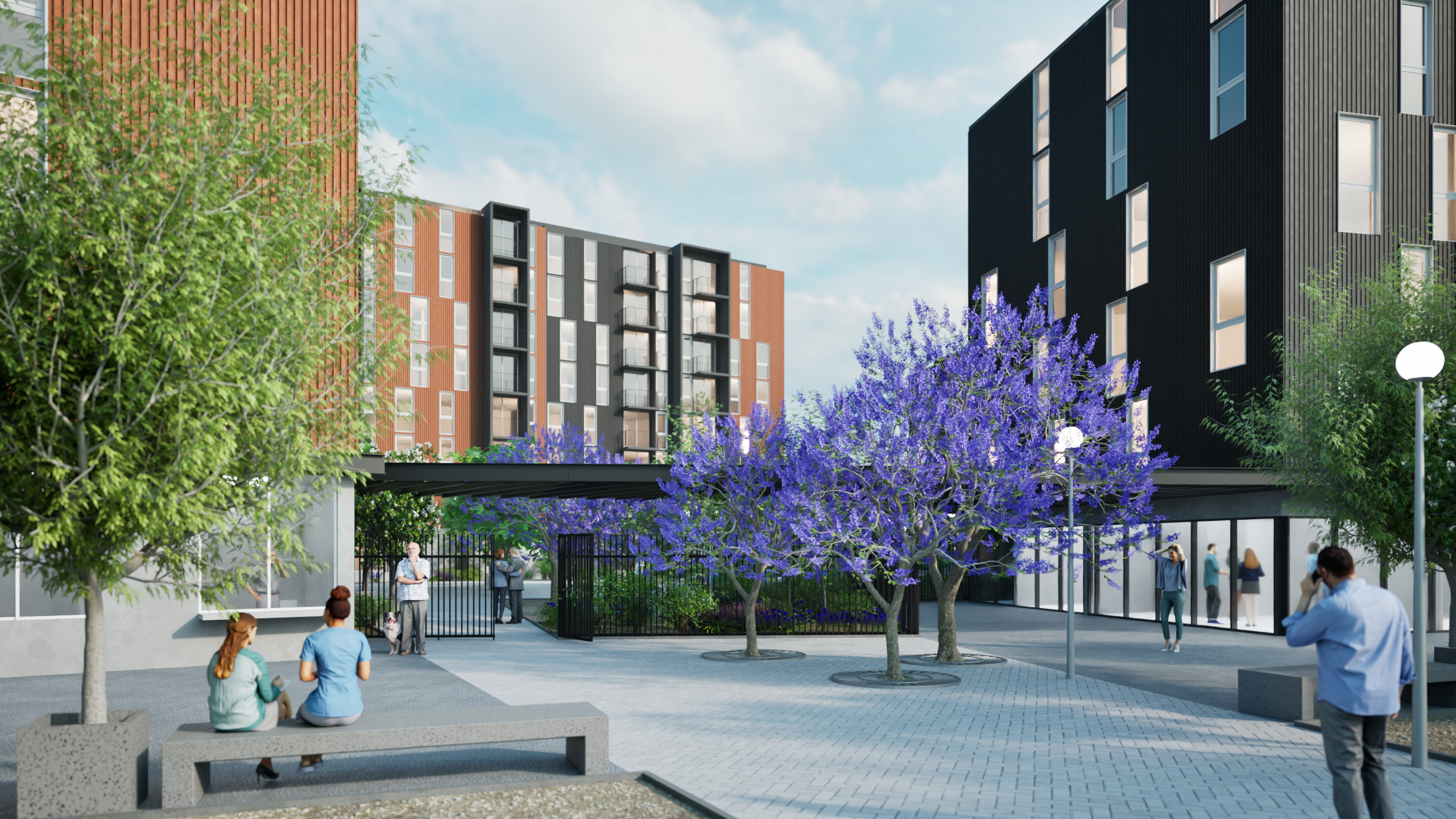 Condominio Plaza Renca — Acceso Peatonal